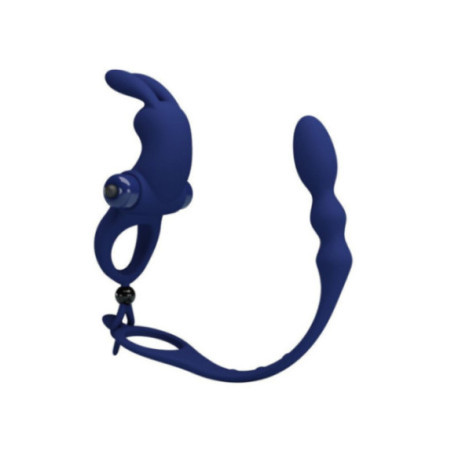 PRETTY LOVE - AYAD ANELLO VIBRATORE RABBIT CON SPINA BLU