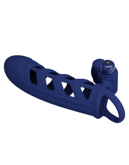 PRETTY LOVE - ALTAF ANELLO VIBRATORE CON GUAINA IN SILICONE BLU