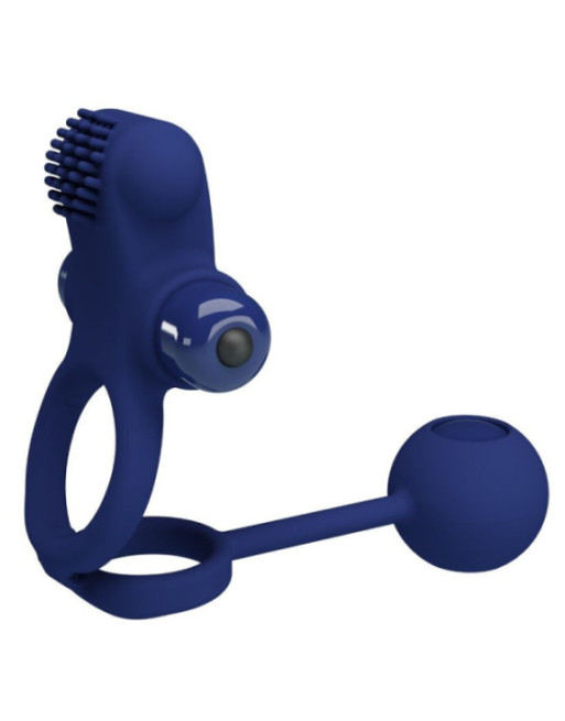 PRETTY LOVE - REMINGTON DOPPIO ANELLO VIBRANTE CON SPINA BLU