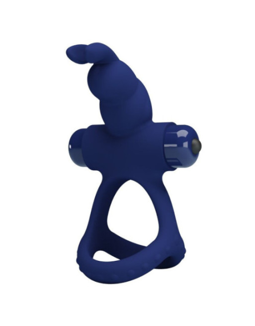 PRETTY LOVE - LUCHITO ANELLO VIBRANTE DOPPIO CONIGLIO BLU