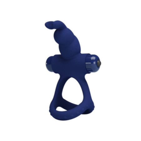 PRETTY LOVE - LUCHITO ANELLO VIBRANTE DOPPIO CONIGLIO BLU