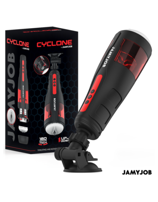 JAMYJOB - MASTURBATORE VAGINA AUTOMATICO CYCLONE 10 MODALITÀ DI ROTAZIONE E SPINTA