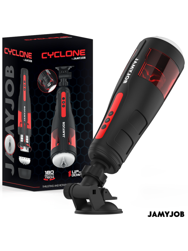 JAMYJOB - MASTURBATORE VAGINA AUTOMATICO CYCLONE 10 MODALITÀ DI ROTAZIONE E SPINTA