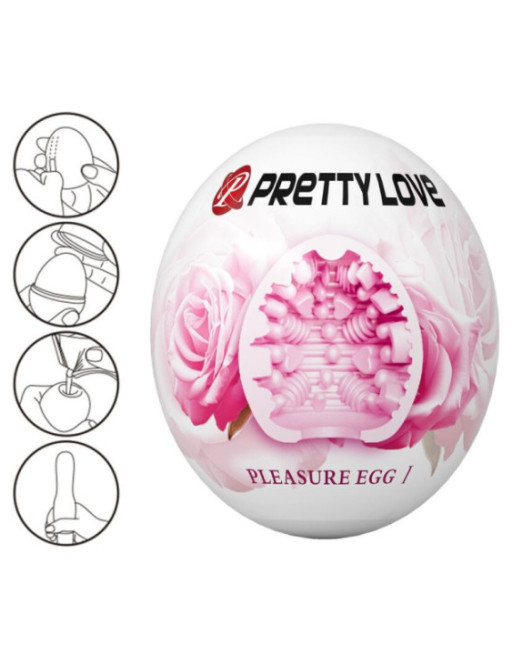 PRETTY LOVE - MASTURBATORE MASCHILE UOVO ROSA