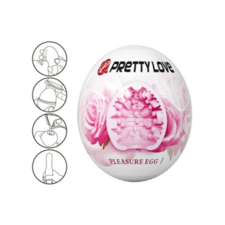 PRETTY LOVE - MASTURBATORE MASCHILE UOVO ROSA