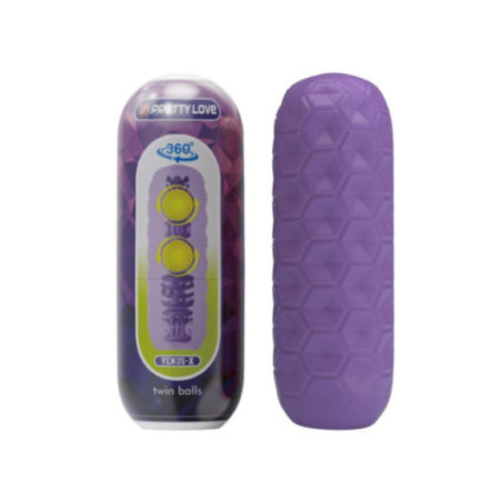 PRETTY LOVE - MASTURBATORE MASCHILE TWIN BALLS VIOLA