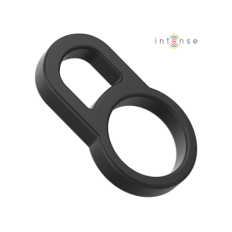 INTENSE - BOBBY DOPPIO ANELLO PER PENE IN SILICONE NERO