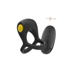 INTENSE - ALEX VIBRATORE DOPPIO ANELLO PER PENE 10 VIBRAZIONI NERO