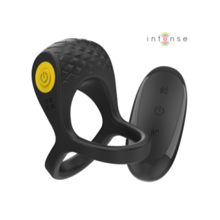 INTENSE - ALEX VIBRATORE DOPPIO ANELLO PER PENE 10 VIBRAZIONI NERO