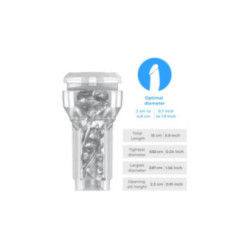 KIIROO - FEEL POCKET STROKER CRYSTAL DI KIIROO TRASPARENTE