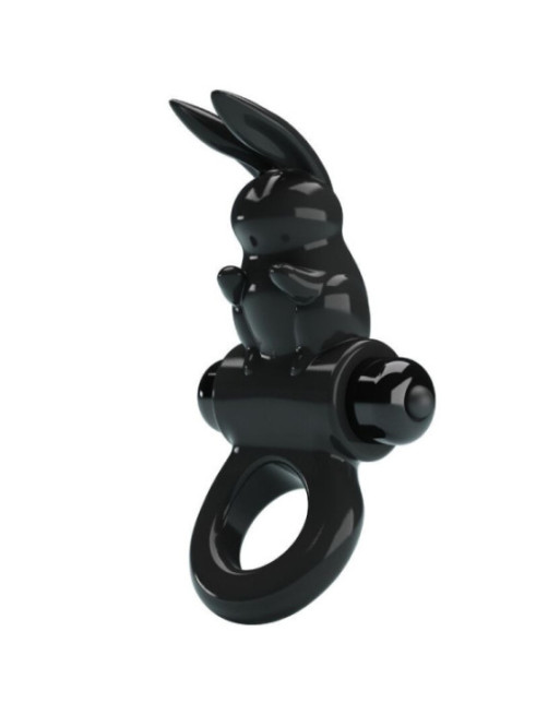 PRETTY LOVE - ANELLO VIBRATORE CONIGLIO ECCITANTE 10 VIBRAZIONI NERO