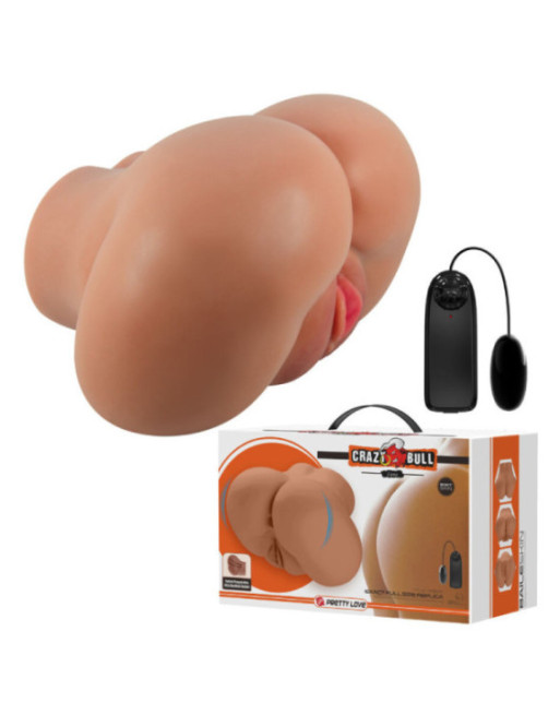 CRAZY BULL - VIBRATORE LUNA CON VAGINA REALISTICA E CONTROLLO ANO REMOTO