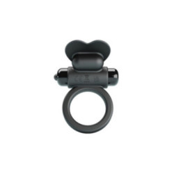 PRETTY LOVE - DEBONAIRE ANELLO VIBRANTE CONIGLIO 10 VIBRAZIONI NERO