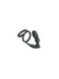 PRETTY LOVE - ANELLO PER PENE EMONI + TAPPO ANALE 12 VIBRAZIONI NERO