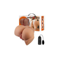 CRAZY BULL - VIBRATORE EMILIA ASS CON VAGINA E ANO REALISTICI, TELECOMANDO IN CARNE