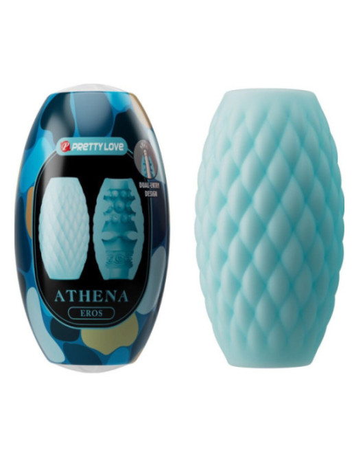 PRETTY LOVE - ATHENA EROS SILICONE MASTURBATORE MASCHILE AZZURRO CIELO