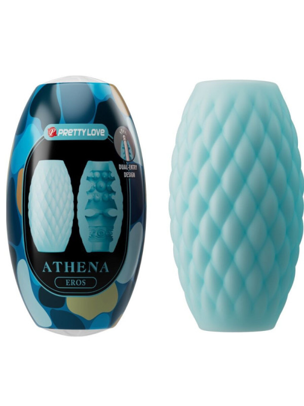 PRETTY LOVE - ATHENA EROS SILICONE MASTURBATORE MASCHILE AZZURRO CIELO