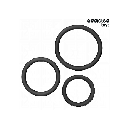 ADDICTED TOYS - SET DI ANELLI IN SILICONE MODELLO 2