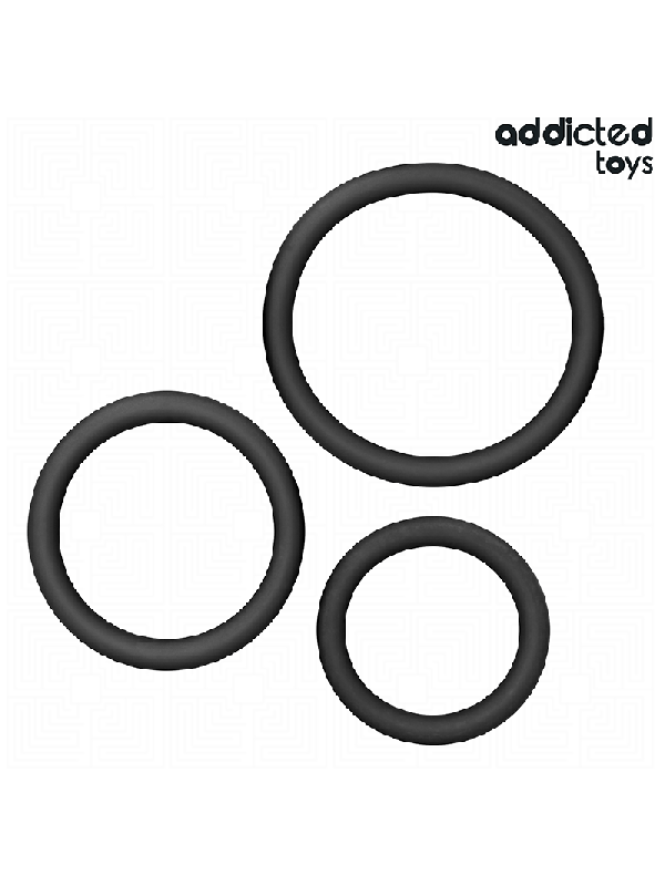 ADDICTED TOYS - SET DI ANELLI IN SILICONE MODELLO 2