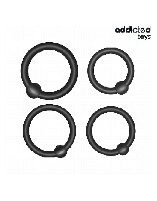ADDICTED TOYS - SET DI ANELLI IN SILICONE A PRESSIONE