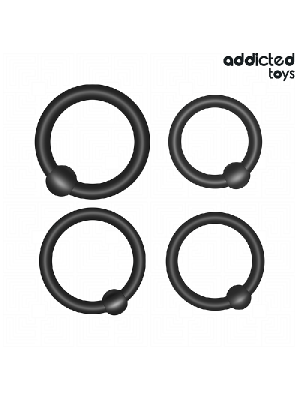 ADDICTED TOYS - SET DI ANELLI IN SILICONE A PRESSIONE