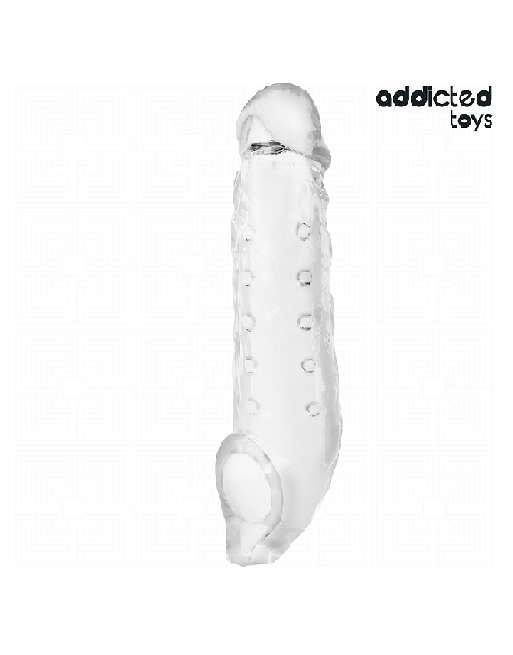 ADDICTED TOYS - GUAINA PER PENE TRASPARENTE TAGLIA M 27 CM