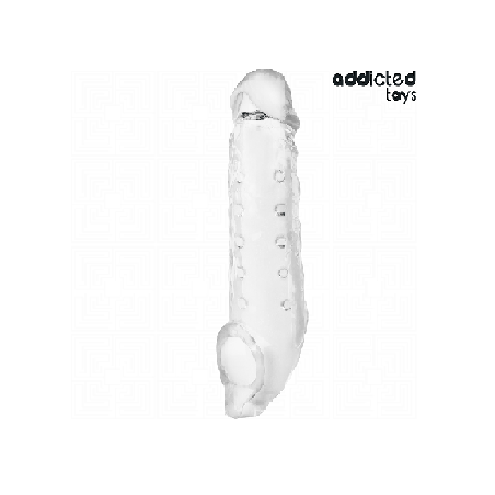 ADDICTED TOYS - GUAINA PER PENE TRASPARENTE TAGLIA M 27 CM