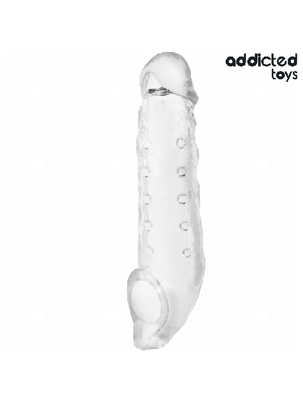 ADDICTED TOYS - GUAINA PER PENE TRASPARENTE TAGLIA M 27 CM