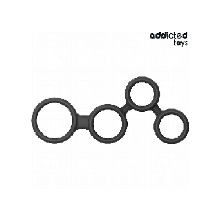 ADDICTED TOYS - ANELLO PER PENE CON DIVISORI PER TESTICOLI