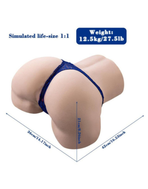 XISE - GINA MASTURBATORE VAGINALE REALISTICO MULTIPOSIZIONE CON VIBRAZIONE E TELECOMANDO