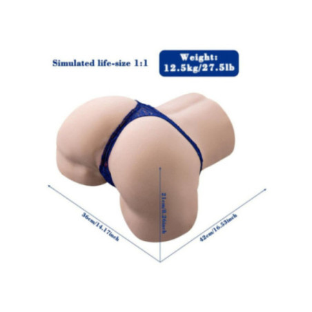 XISE - GINA MASTURBATORE VAGINALE REALISTICO MULTIPOSIZIONE CON VIBRAZIONE E TELECOMANDO