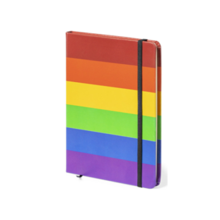 PRIDE - TACCUINO CON BANDIERA LGBT 15 x 21 cm