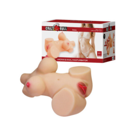 CRAZY BULL - EMMA TORSO FEMMINILE REALISTICO VAGINA E ANALE 4,8 KG