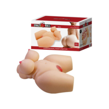 CRAZY BULL - GRACE TORSO FEMMINILE REALISTICO VAGINA E ANALE 7,5 KG