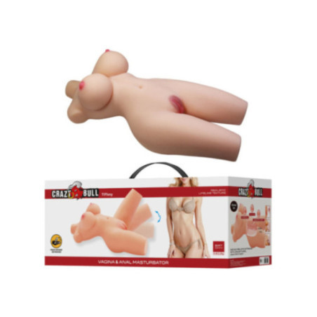CRAZY BULL - TIFFANY TORSO FEMMINILE REALISTICO VAGINA E ANALE 5,5 KG