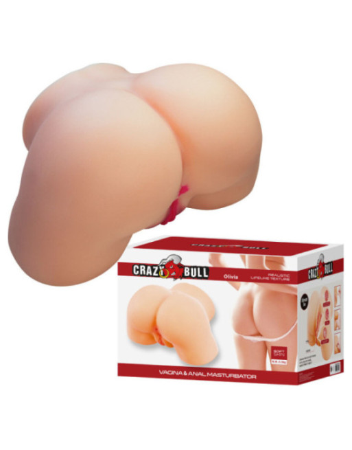 CRAZY BULL - OLIVIA REALISTICO SEDERE FEMMINILE VAGINA E ANALE 5,5 KG