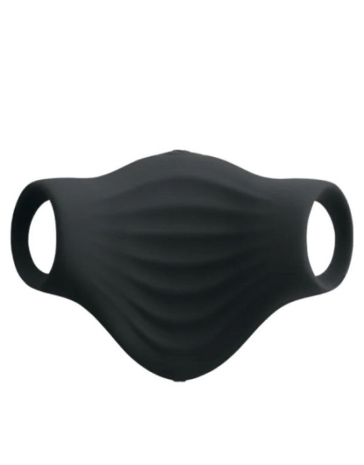 ROCKS-OFF - VIBRATORE FLESSIBILE PALM BLACK MASTURBATOR