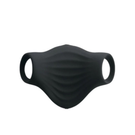 ROCKS-OFF - VIBRATORE FLESSIBILE PALM BLACK MASTURBATOR