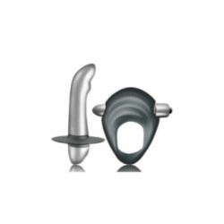 CLIMAXIMUM - ENTICE KIT ANELLO PER IL PENE + VIBRATORE PER LA PROSTATA PER PRINCIPIANTI