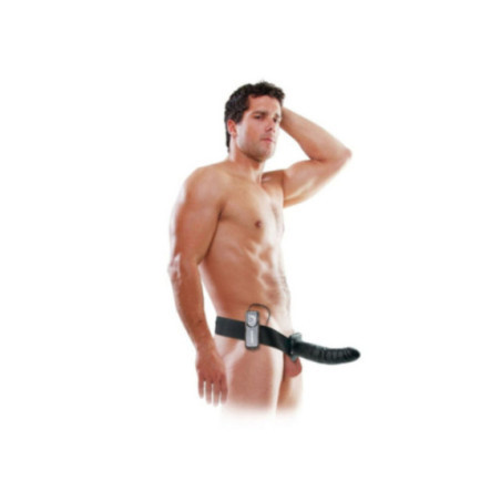 FETISH FANTASY SERIES - 19 CM STRAP-ON CAVO VIBRANTE NERO