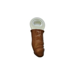 DIABLO PICANTE - APRIPENE IN GOMMA MARRONE A FORMA DI PENE