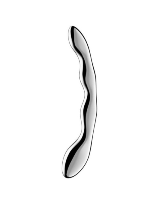 SATISFYER - DILDO A DOPPIA ESTREMITÀ IN ACCIAIO INOX COSMIC CREST 2