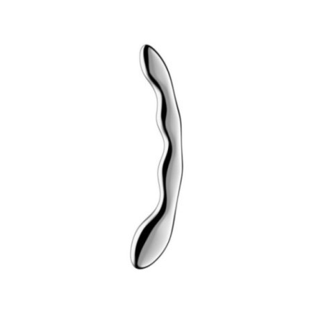 SATISFYER - DILDO A DOPPIA ESTREMITÀ IN ACCIAIO INOX COSMIC CREST 2