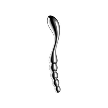 SATISFYER - DILDO A DOPPIA ESTREMITÀ IN ACCIAIO INOX STAR FORCE 1