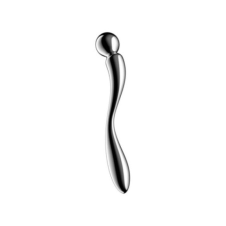 SATISFYER - DILDO A DOPPIA ESTREMITÀ IN ACCIAIO INOX STAR FORCE 2