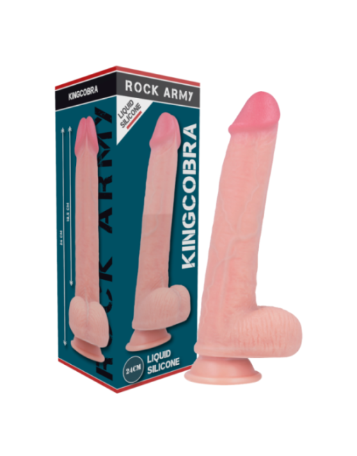 ROCKARMY - LIQUID SILICONE PREMIUM KINGCOBRA REALISTICO 24 CM -O- 4