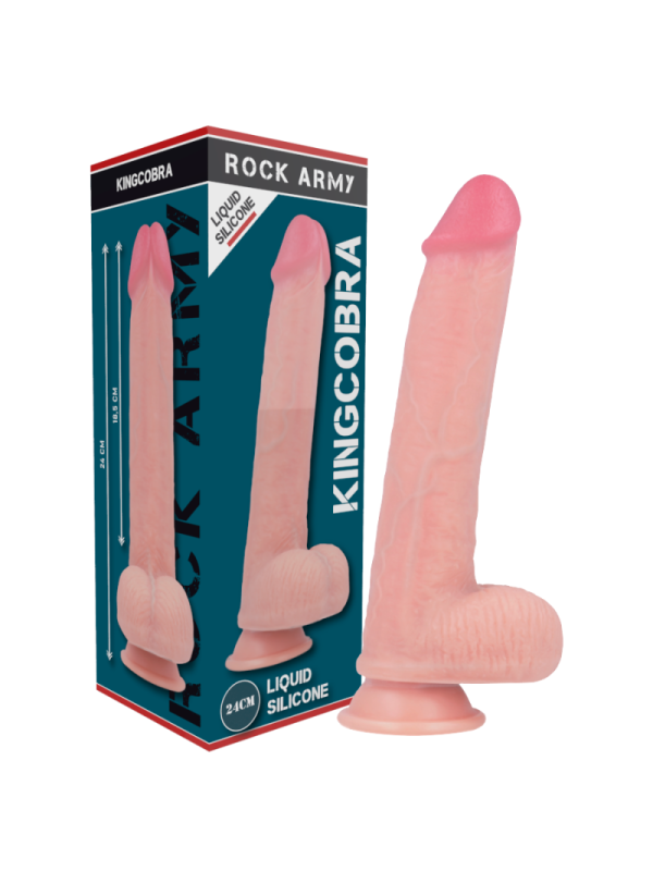 ROCKARMY - LIQUID SILICONE PREMIUM KINGCOBRA REALISTICO 24 CM -O- 4