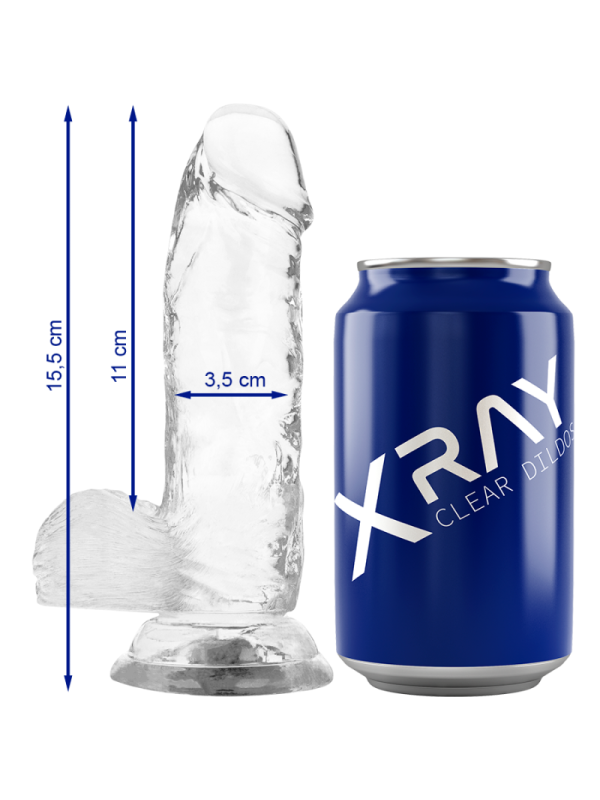 X RAY - CAZZO TRASPARENTE CON SFERE 15