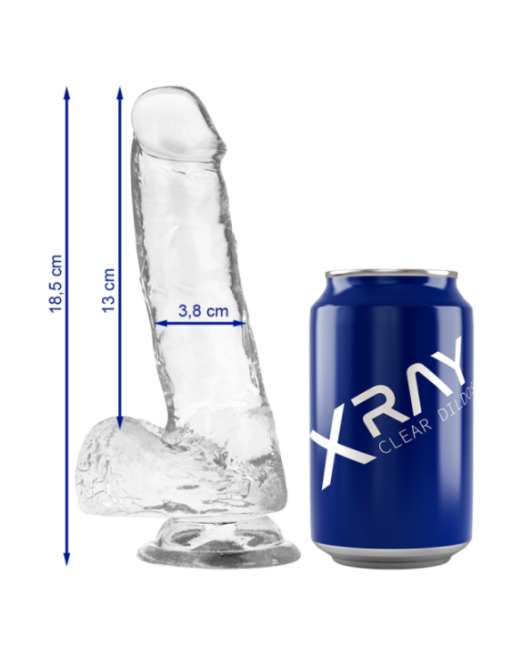 X RAY - CAZZO TRASPARENTE CON SFERE 18