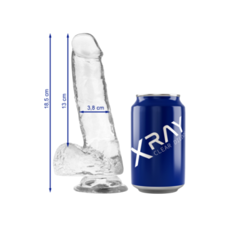 X RAY - CAZZO TRASPARENTE CON SFERE 18
